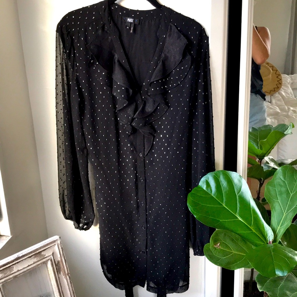 Paige black cocktail dress
